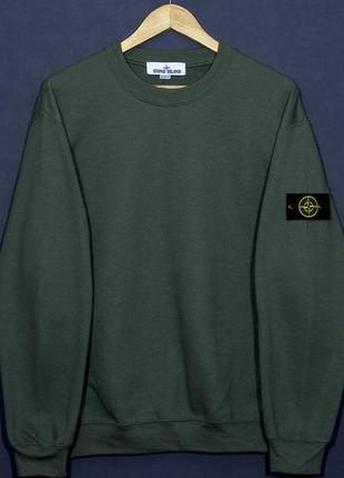 Свитшот толстовка цвета хаки stone island1 фото