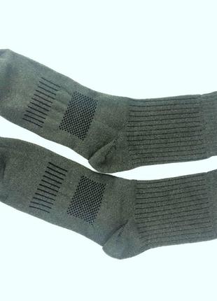 Комплект демисезонные трекинговые носки 5 пар 41-45 хаки летние армейские хлопок олива10 фото