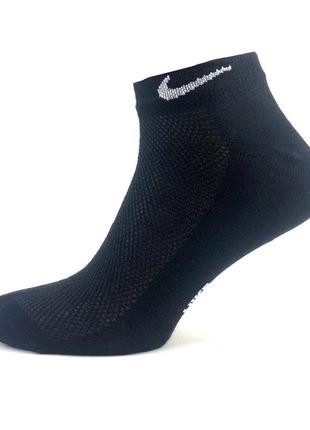 Мужские черные носки nike stay cool black 41-45 короткие спортивные носочки найк premium