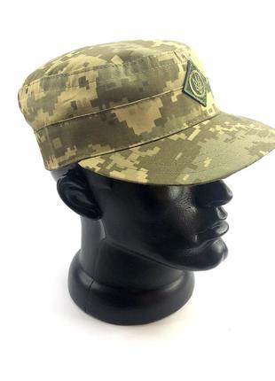 Кепка военная тактическая с кокардой мм14 украинский пиксель зсу немка армейская полевая