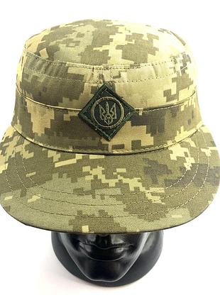 Кепка военная тактическая с кокардой мм14 украинский пиксель зсу немка армейская полевая