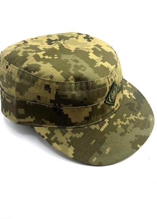 Кепка военная тактическая с кокардой мм14 украинский пиксель зсу немка армейская полевая