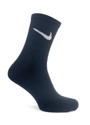 Жіночі високі шкарпетки nike classic black 36-40 білі високі носочки літні найк демісезонні5 фото