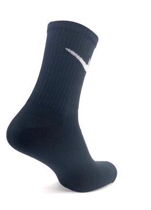 Жіночі високі шкарпетки nike classic black 36-40 білі високі носочки літні найк демісезонні6 фото