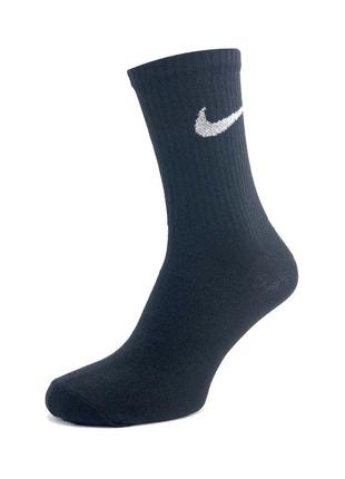 Жіночі високі шкарпетки nike classic black 36-40 білі високі носочки літні найк демісезонні2 фото