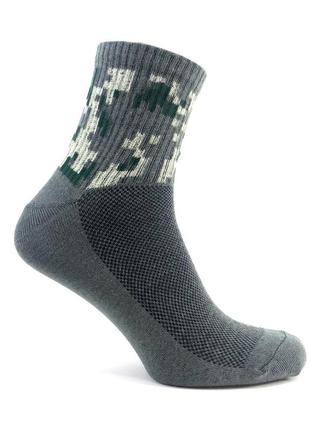 Набор тактические военные носки зсу с сеткой 5 пар 42-44 хаки пиксель летние армейские камуфляжные5 фото