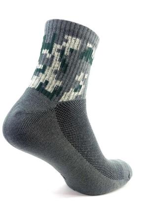 Тактические военные носки зсу с сеткой 10 пар 42-44 хаки пиксель летние армейские камуфляжные6 фото
