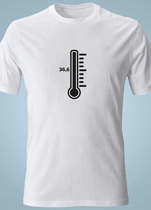 Футболка с принтом   температура 36,6