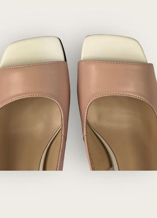 Женские кожаные элегантные нежные босоножки на широких каблуках розовые s988-23-y351h-9 lady marcia 26627 фото