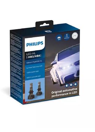 Комплект светодиодных ламп philips hb3/4 11005u90cwx2 led ultinon pro9000 +250% 12/24v2 фото