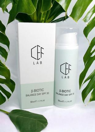 Матирующий дневной крем spf 30 cef lab β-biotic balance day spf 30