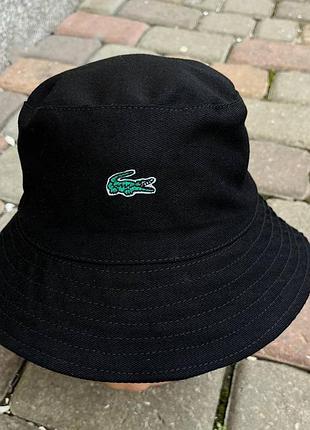 Черная летняя панамка lacoste