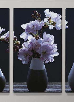 Печатная картина  ветки в цвету  90х70 см