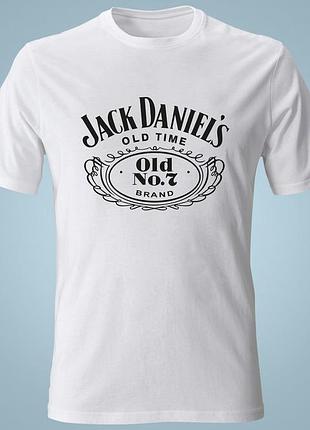 Футболка з принтом  логотип jack daniel`s