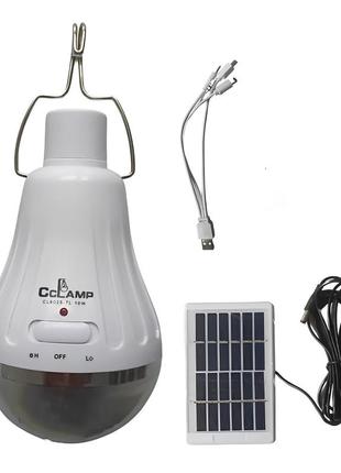 Сонячна лампочка з портативною акумуляторною батареєю для вулиці cl-028max