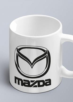 Чашка с принтом авто логотип  mazda  (02010102007)