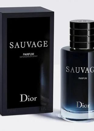 Парфум тестер christian dior sauvage 33ml чоловіча парфумована вода (чоловічі парфуми крістіан діор саваж)4 фото