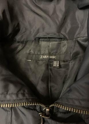 Брендовая черная  куртка zara basic,яркая курточка,ветровка5 фото