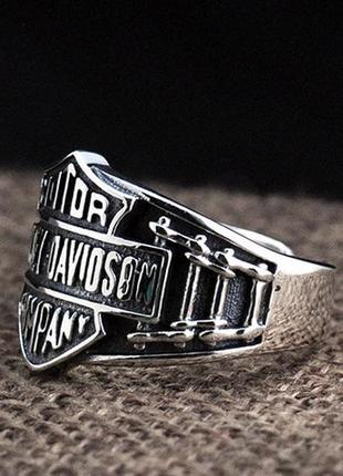 Мужское  серебряное кольцо харлей регулируется 10 грамм6 фото