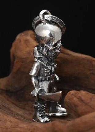Большой серебряный кулон harris teeter chrome hearts пират череп 21 грамм4 фото
