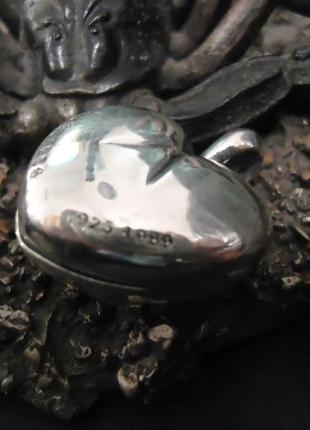 Большой серебряный кулон сердце chrome hearts открывается 25,3 грамм6 фото