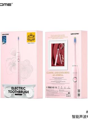 Електрична зубна щітка smart sonic electric toothbrush wk wt-c11 |5modes, 100days standby, ipx7|2 фото