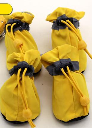 Черевики налапники для собак pet style "мішечки" жовті