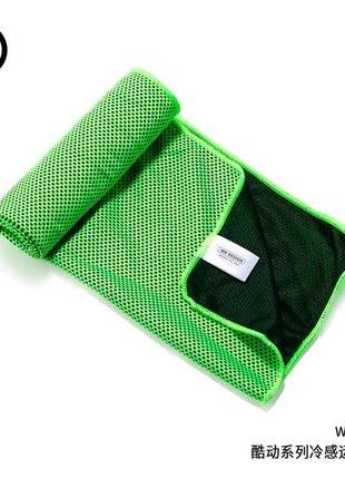 Рушник для спортзалу бамбукове wk sport towel wt-tw01 |90x30cm, cooling effect|5 фото