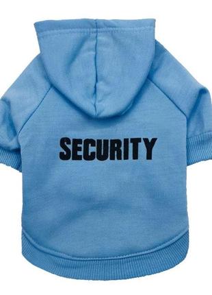 Худи для собак pet style "security" голубой