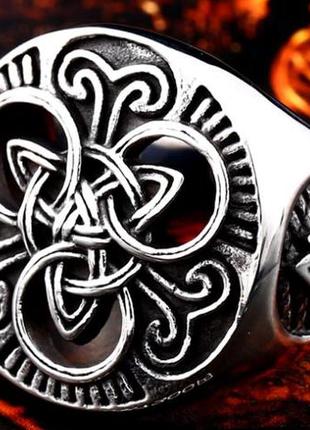 Унисекс кольцо сталь 316l скандинавский кельтский узел 20 размер  валькнут