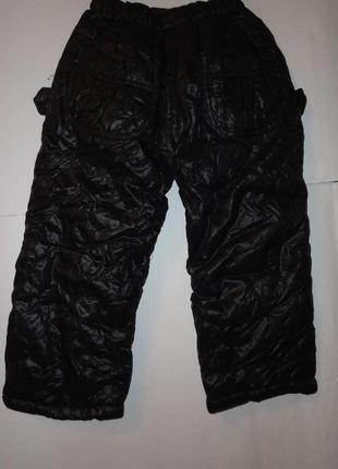 Зимние брюки на флисе 4-5 лет (дл.62, вн. 38)2 фото