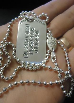Серебряная цепочка цепь шарики унисекс chrome hearts 75 см 3 мм7 фото