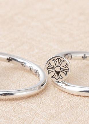 Женское серебряное кольцо кельтский крест гвоздь chrome hearts1 фото