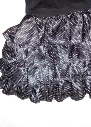 Платье черное в горошек  р.s, м, l  (ог 80,88, 94, дл. 86) стрейч вискоза2 фото