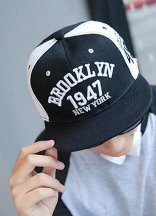 Мужская кепка, snapback с прямым козырьком, бейсболка, рэперка brooklyn 1947 ny2 фото