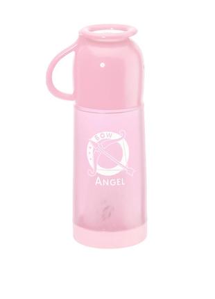 Пляшка пластикова із заварником для ягід green tea 350 мл рожевий