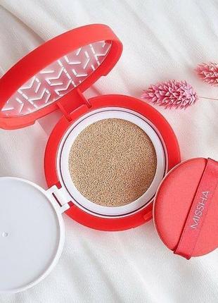 Тональний кушон із матовим фінішом missha velvet finish cushion spf50+ pa+++ №23,15g1 фото