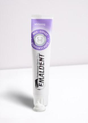 Отбеливающая зубная паста emaldent whitening 125ml германия