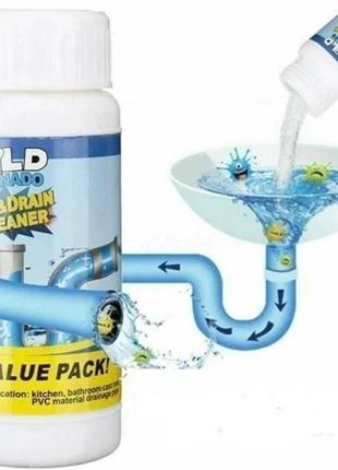 Очисний засіб для труб і раковин — потужний очисник мийки та слива wild tornado sink drain cleaner