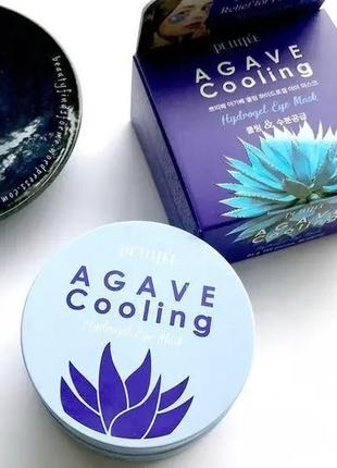 Охлаждающие гидрогелевые патчи с экстрактом агавы petitfee agave cooling hydrogel eye mask