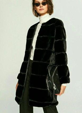 Нежная шубка-пальто, легкая, удобная и шикарная