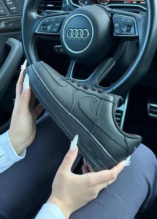 Жіночі кросівки nike air force 1 all black matte/женские кроссовки