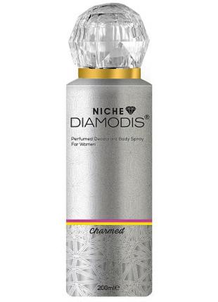 Нішевий дезодорант для жінок diamodis charmed, 200 мл