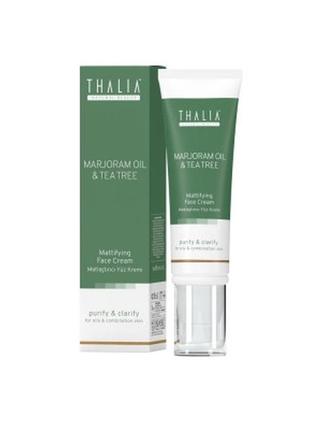 Матуючий крем з майораном і чайним деревом thalia, 50 мл