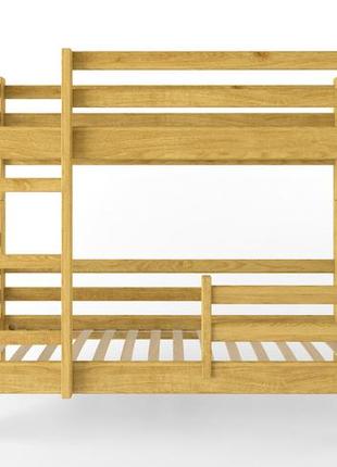 Детская  деревянная двухярусная кровать "твинс 80х2000х1800 светлый5 фото
