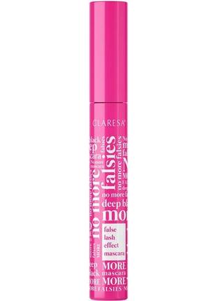 Тушь с эффектом накладных ресниц - claresa no more falsies mascara, 10 г2 фото