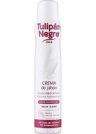Дезодорант-спрей "кремовое мыло" - tulipan negro cream soap body deo spray, 200 мл2 фото