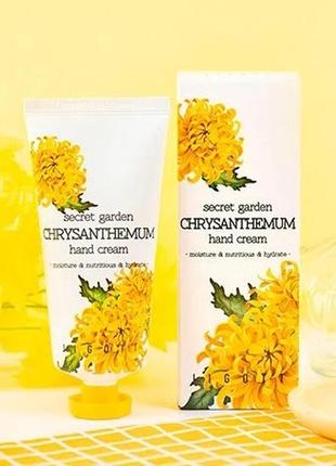 [jigott] крем для рук secret garden  chrysanthemum hand cream, 100 мл