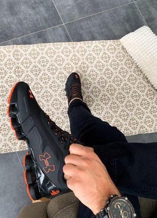 Мужские кроссовки under armour scorpio running shoes black/orange3 фото