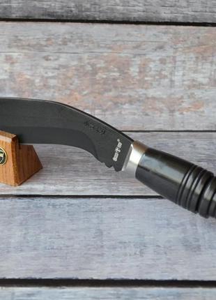 Нож нескладной кукри сокол 2, туристический и хозяйственно-бытовой инструмент, с чехлом в комплекте3 фото
